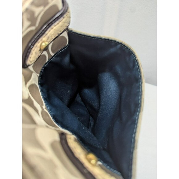 Coach Colette Signature Python Snakeskin Print Sateen Crossbody Bag 44752 - Picture 8 of 12